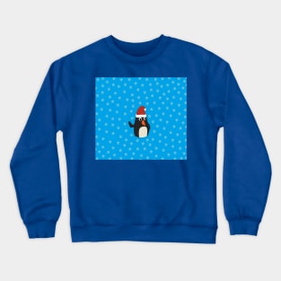 Merry Christmas Penguin Snow Crewneck Sweatshirt